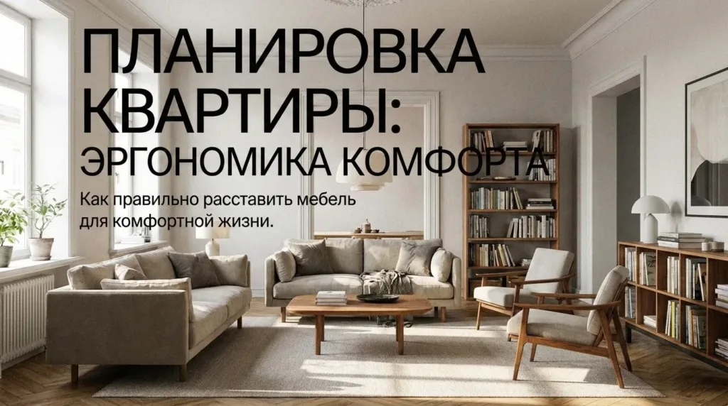 Планировка квартиры: 7 правил расстановки мебели для комфортной жизни