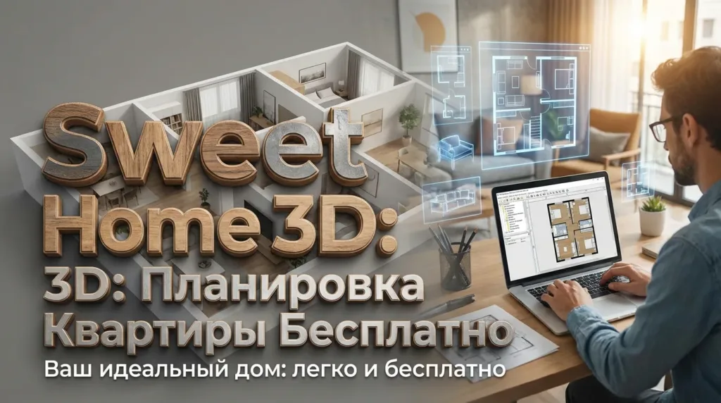 Планировка квартиры в Sweet Home 3D: бесплатная программа и план 1-комнатной квартиры