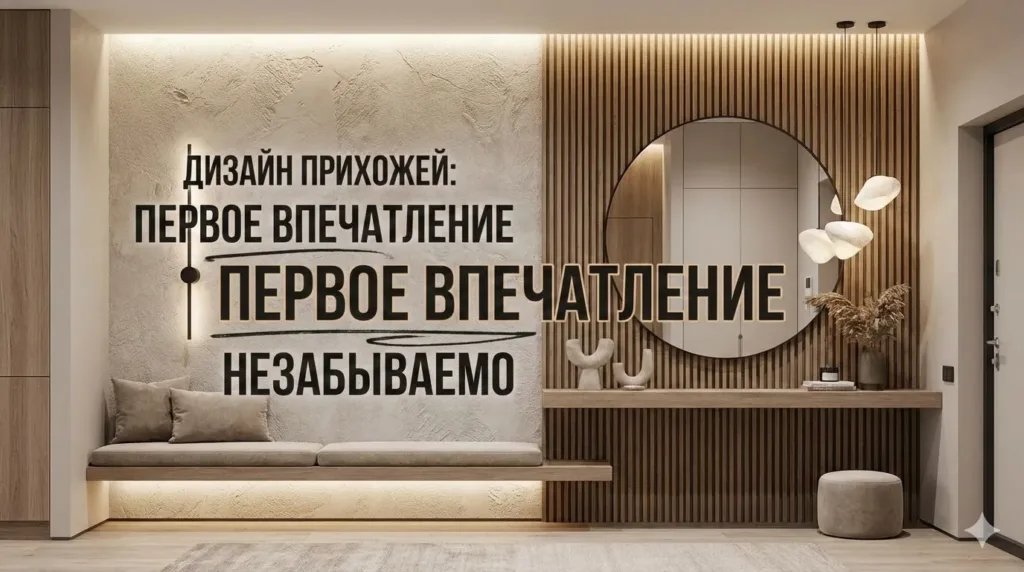 Дизайн прихожей с 7 приёмами для улучшения первого впечатления