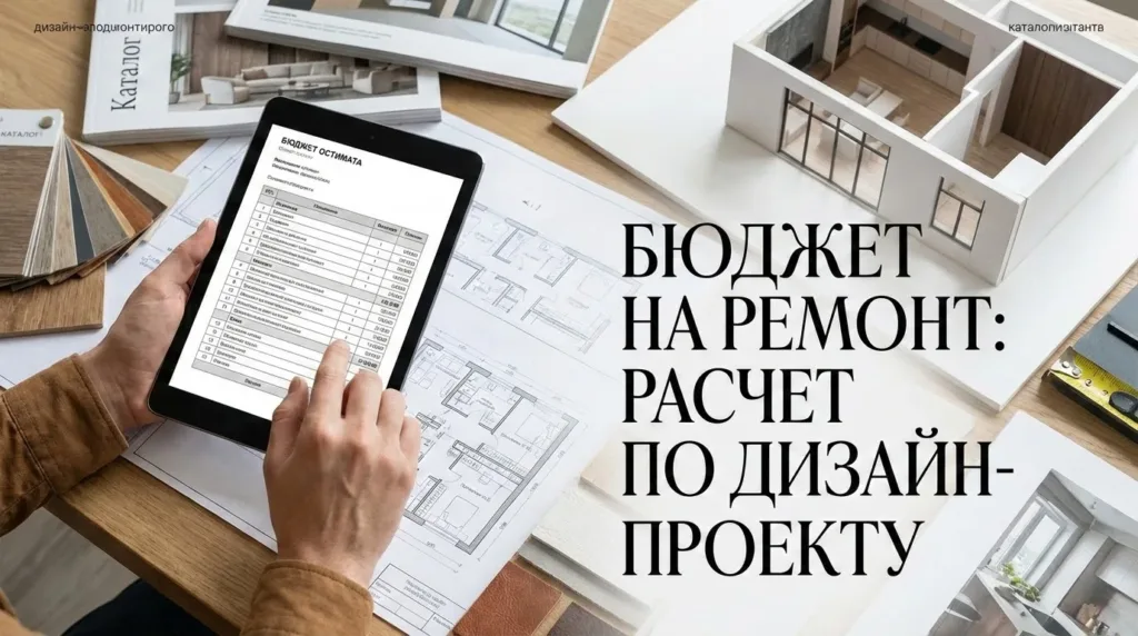 Расчет бюджета ремонта по дизайн-проекту без сюрпризов