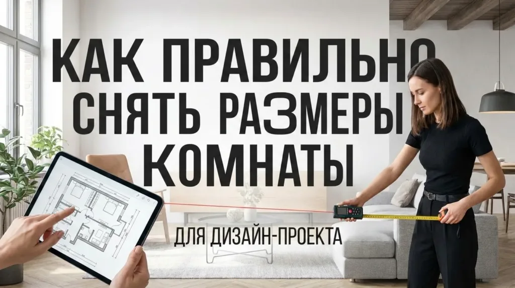 Размеры комнаты для дизайн-проекта