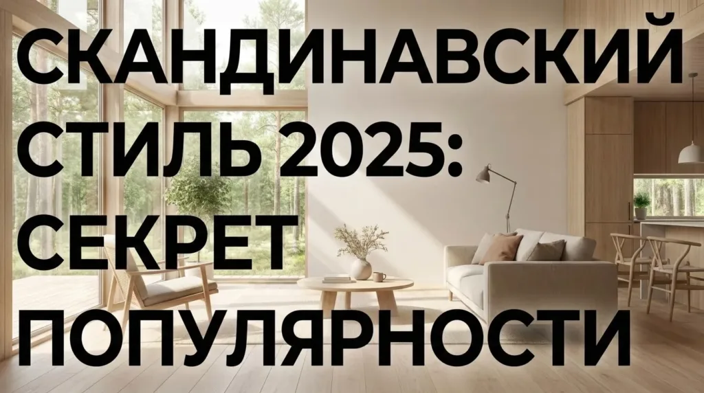 Скандинавский стиль в интерьере: почему он так популярен в 2025 году