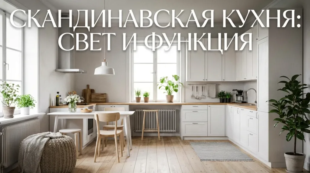 Скандинавский стиль в интерьере кухни: светлая функциональность и уют