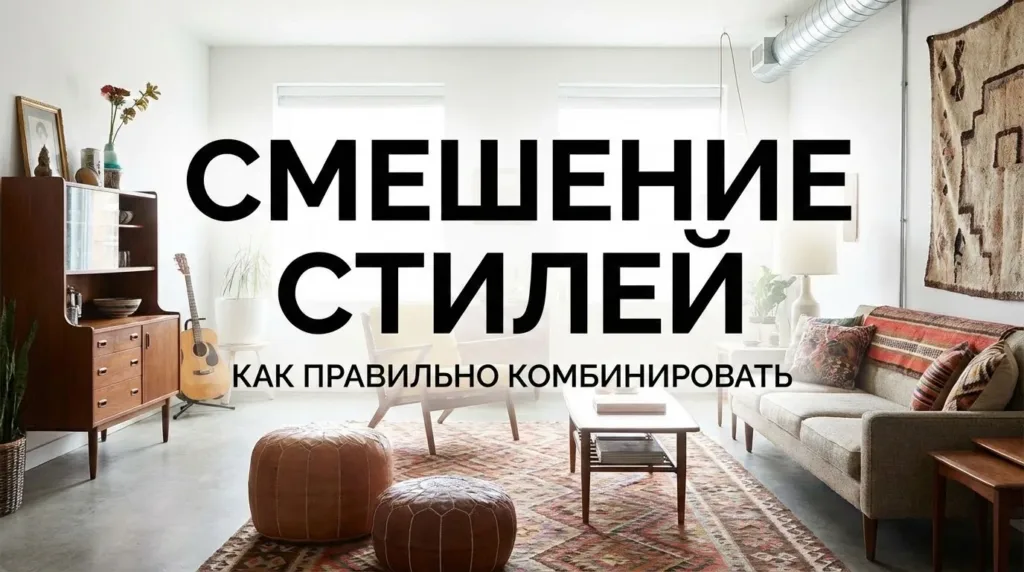 Смешение стилей в интерьере: как сочетать направления и избежать ошибок