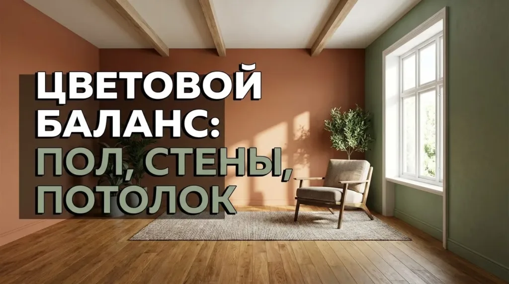 Цвет в интерьере: сочетание цветов пола, стен и потолка без ошибок