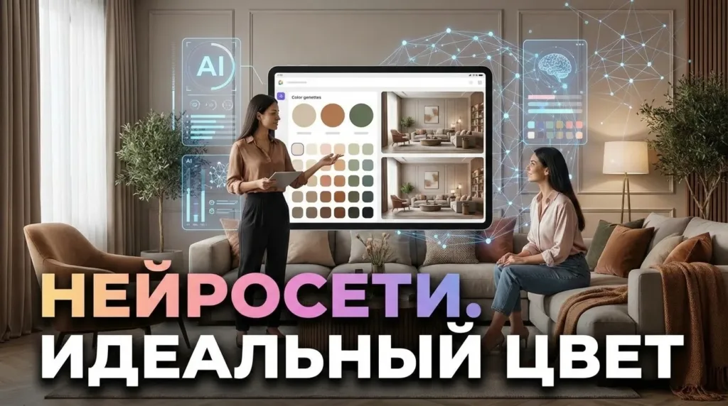 Цветовая палитра для интерьера — нейросети для подбора гармоничных цветов