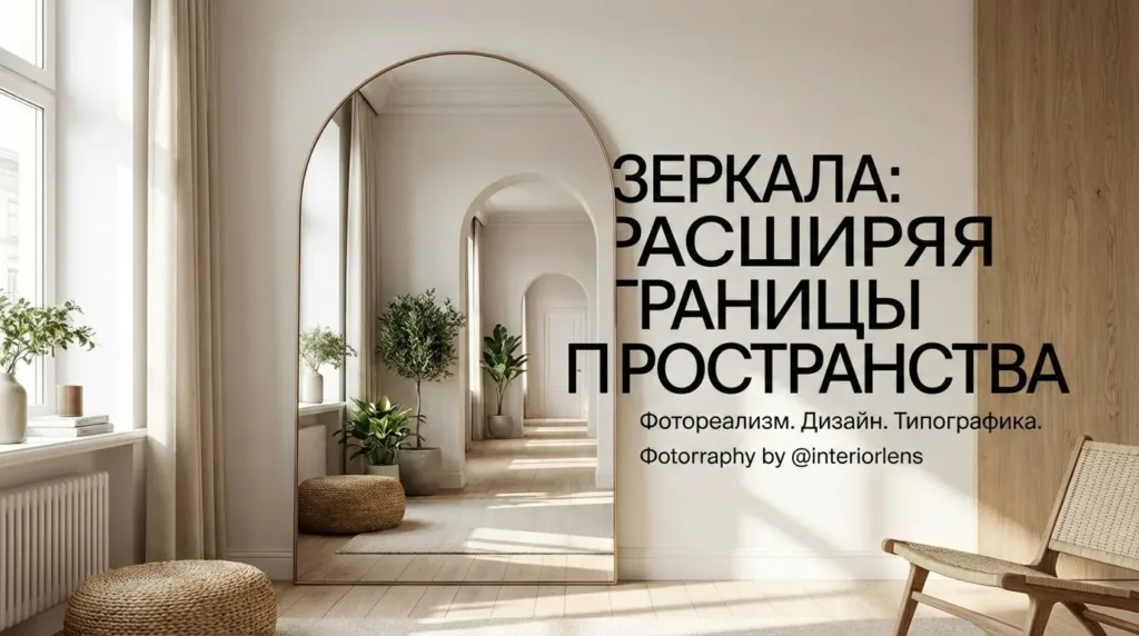 Зеркала в интерьере: 7 приёмов для визуального увеличения пространства — фото примеры