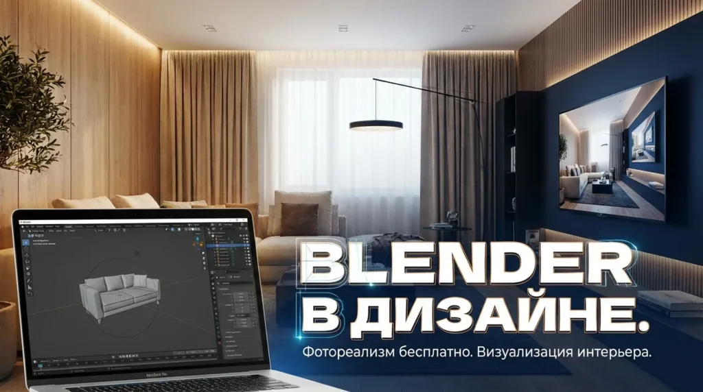 Блендер для дизайна интерьера: настройки и визуализация интерьера в Blender