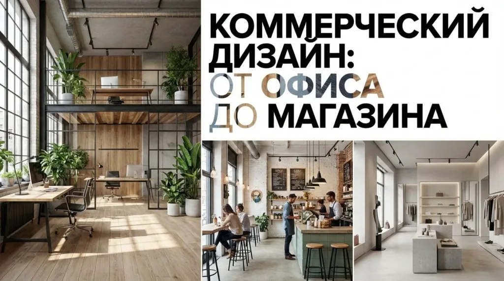Дизайн проект офиса с современным решением для кафе и магазинов