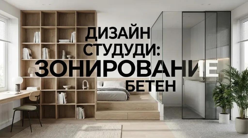 Дизайн студии: зонирование квартиры-студии без стен — идеи и приёмы