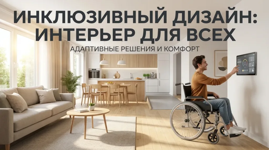 Доступный интерьер для людей с ограниченными возможностями