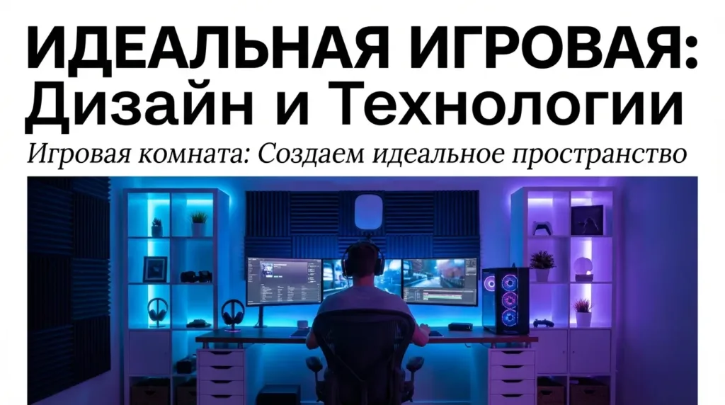 Игровая комната с удобным дизайном для игр и отдыха