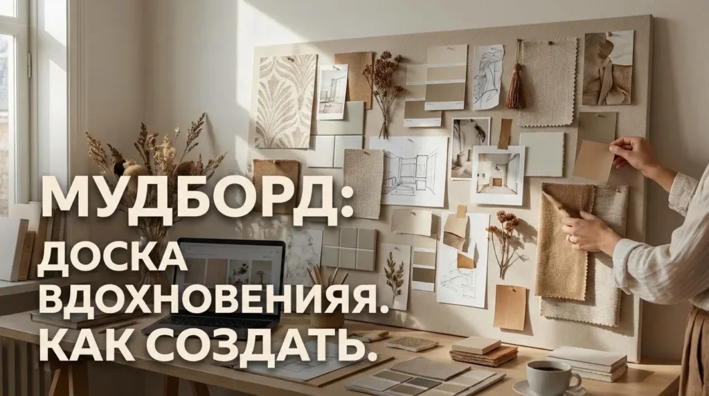 Мудборд интерьера, доска вдохновения для дизайна интерьера