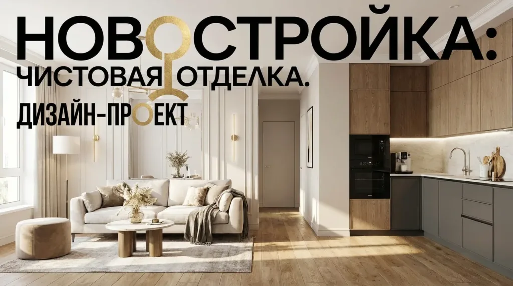 Новостройка дизайн: как сделать дизайн квартиры с чистовой отделкой без ошибок
