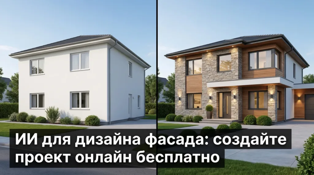 ИИ для дизайна фасада: создайте проект дома онлайн бесплатно