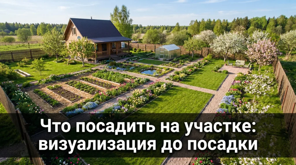 Что посадить в саду: визуализация участка с растениями до посадки
