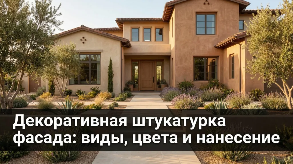 Декоративная штукатурка фасада: виды, цвета и нанесение