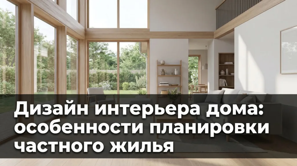 Дизайн интерьера дома: особенности планировки частного жилья