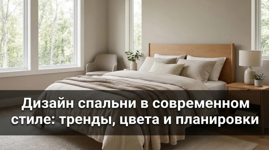 Дизайн спальни в современном стиле: тренды, цвета и планировки 2026