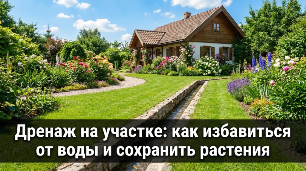 Дренаж на участке своими руками: как избавиться от воды и сохранить растения