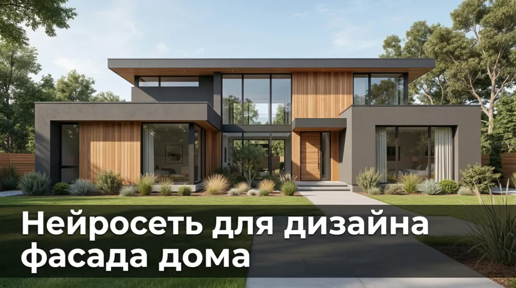 Нейросеть для дизайна фасада дома: как визуализировать экстерьер за 30 секунд