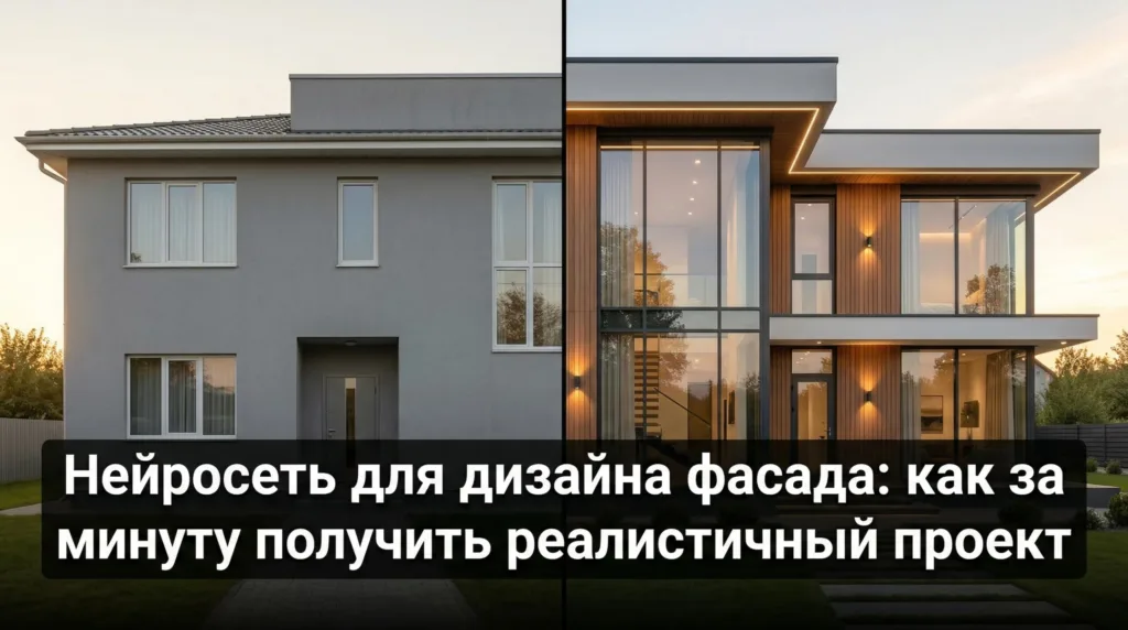 Нейросеть для дизайна фасада: как за минуту получить реалистичный проект