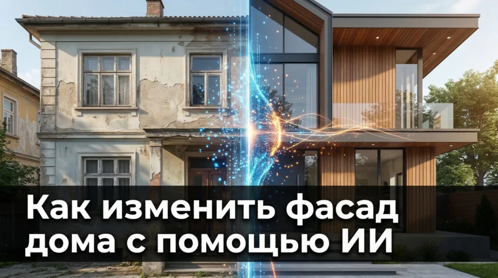 Как изменить фасад дома с помощью искусственного интеллекта: пошаговая инструкция
