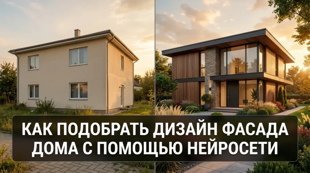Как подобрать дизайн фасада дома с помощью нейросети: пошаговое руководство