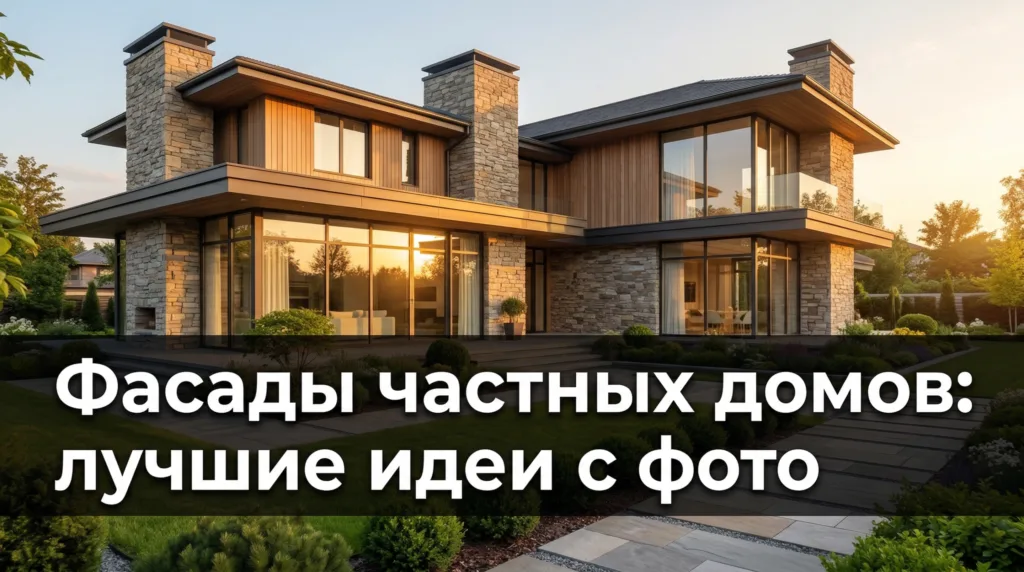 Фасады частных домов: лучшие идеи с фото — стили, материалы, тренды 2026