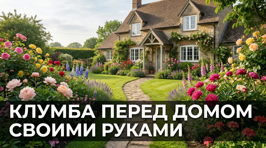 Клумба перед домом своими руками: схемы, растения и идеи цветников