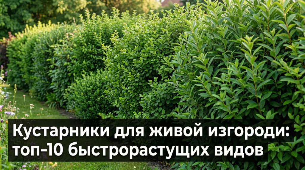 Кустарники для живой изгороди: топ-10 быстрорастущих видов