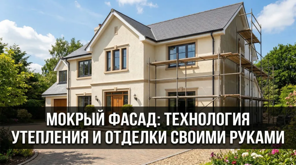Мокрый фасад: технология утепления и отделки своими руками