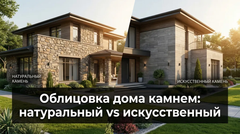 Облицовка дома камнем: натуральный vs искусственный — что выбрать
