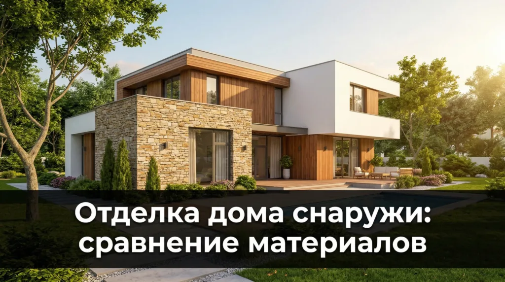 Отделка дома снаружи: сравнение 7 материалов — цены, плюсы и минусы