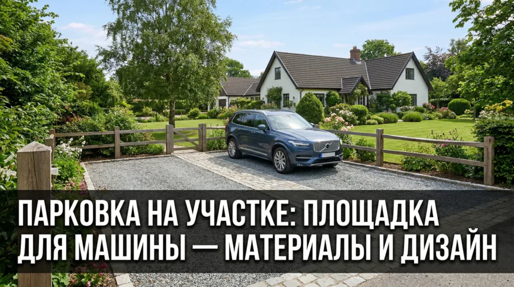 Парковка на участке: как сделать площадку для машины — материалы, цены и дизайн