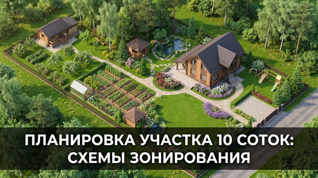 Планировка участка 10 соток: схемы зонирования и как увидеть результат до начала работ