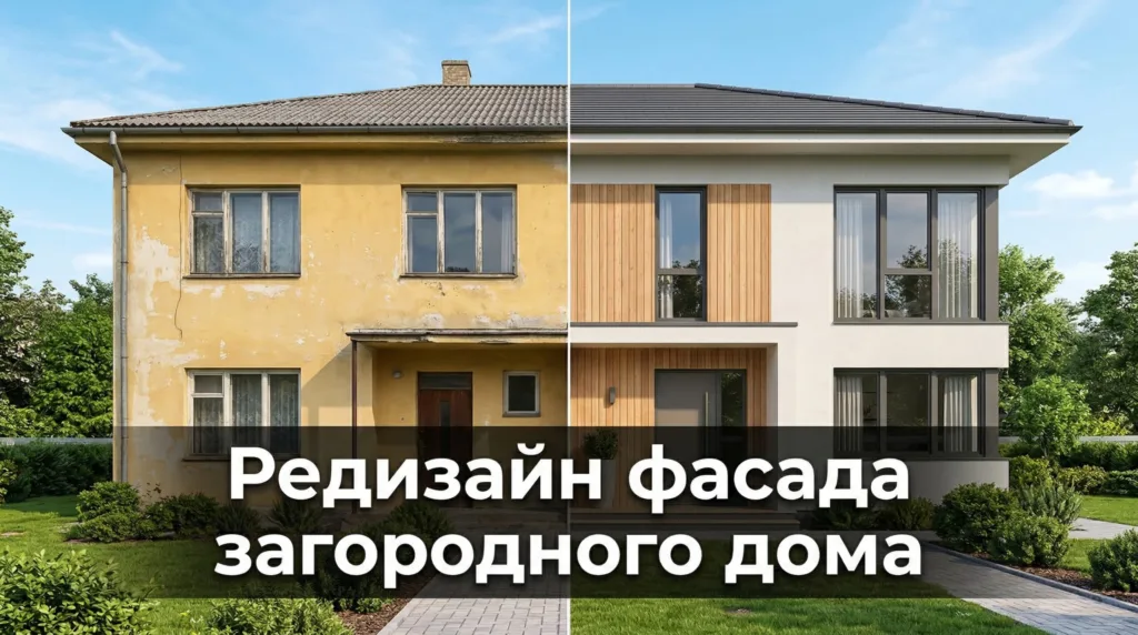 Редизайн фасада загородного дома: идеи, стили и AI-инструменты для визуализации