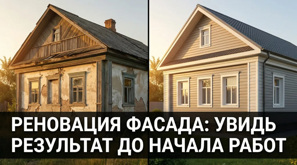 Реновация фасада старого дома: как увидеть результат до начала работ