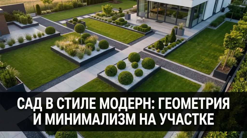 Сад в стиле модерн: геометрия и минимализм на участке