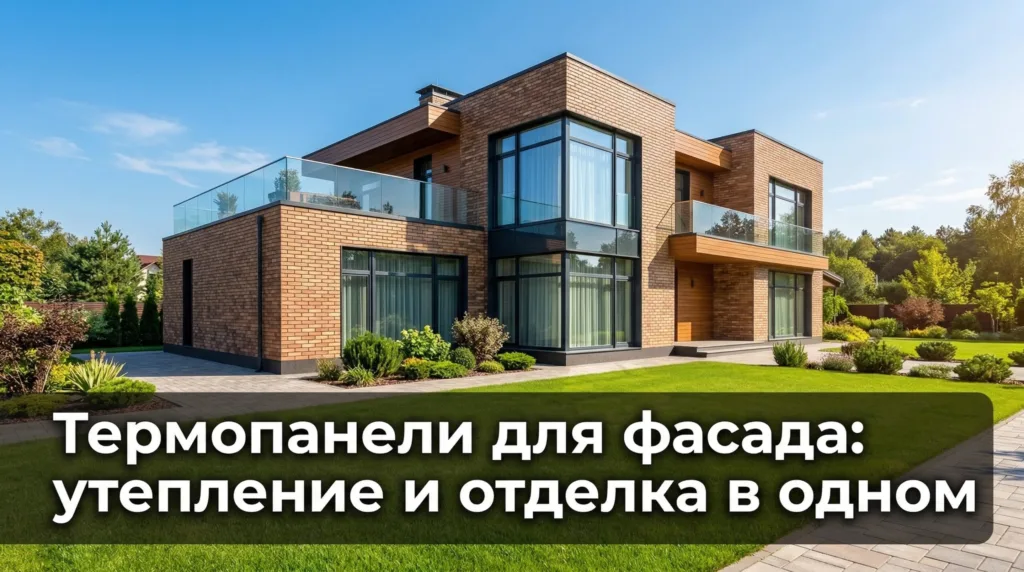 Термопанели для фасада: утепление и отделка в одном