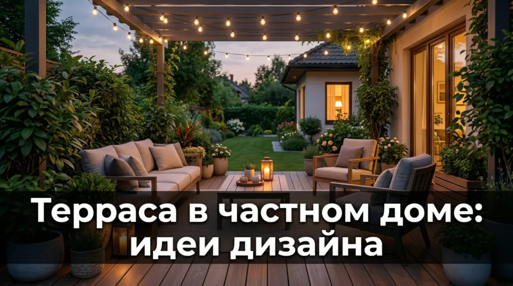 Терраса в частном доме: идеи дизайна и оформления