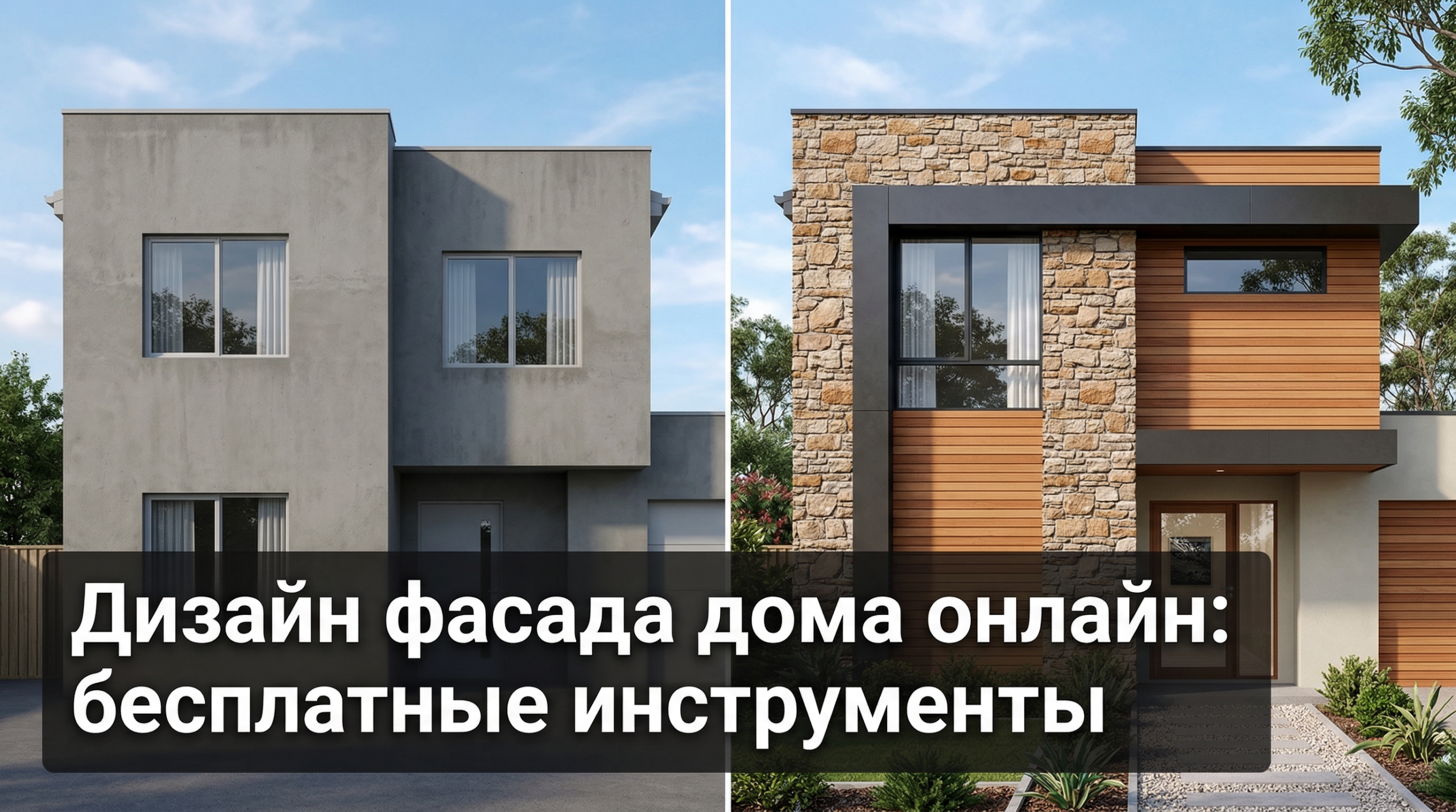 Дизайн фасада дома онлайн — до и после преображения с помощью бесплатных инструментов