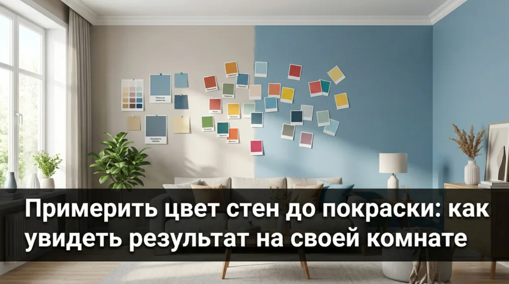 Как примерить цвет стен до покраски и увидеть результат на своей комнате