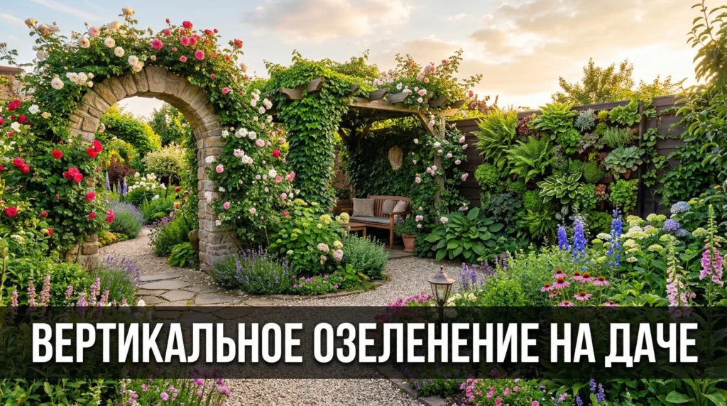 Вертикальное озеленение на даче: стены, арки и перголы из растений