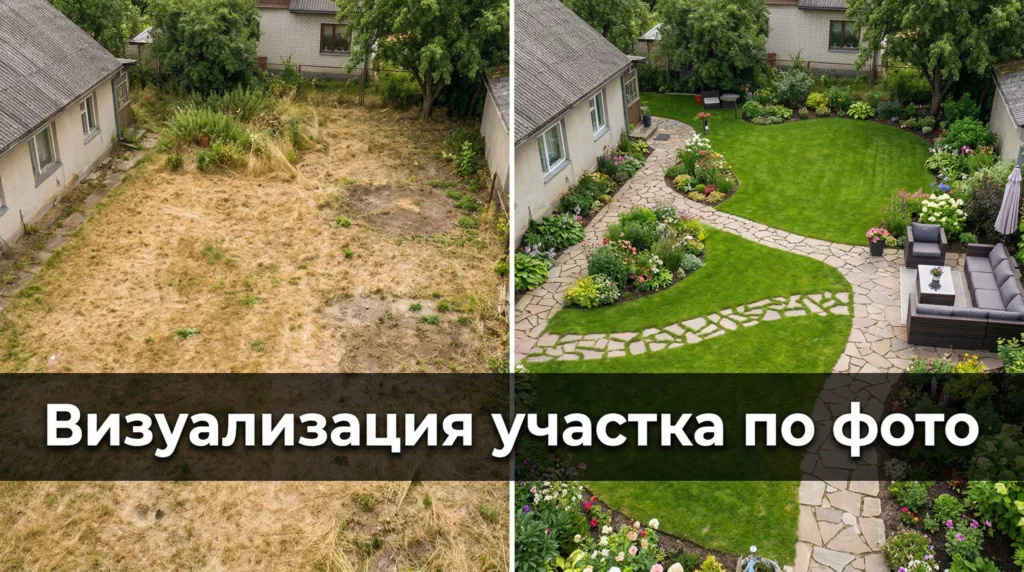 Как будет выглядеть мой участок после благоустройства: визуализация двора по фото