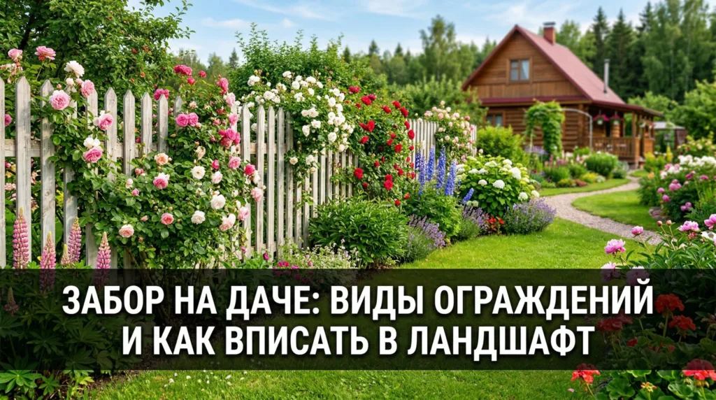 Забор на даче: какой выбрать и как вписать в ландшафт участка