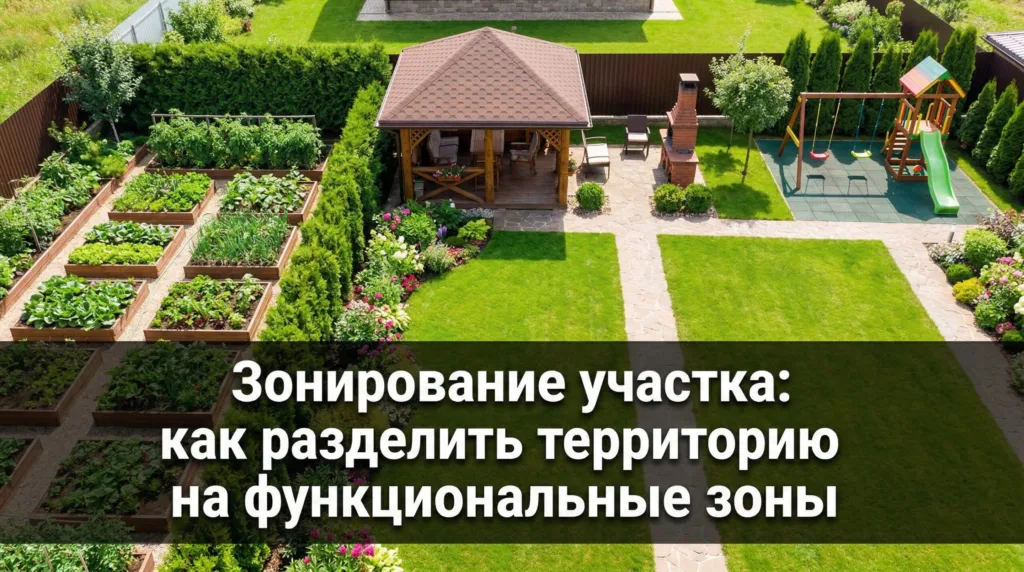 Зонирование участка: как разделить территорию на функциональные зоны
