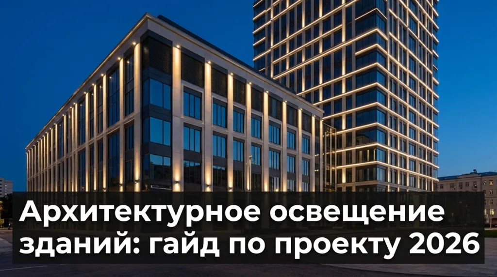 Архитектурное освещение зданий: гайд по проекту 2026