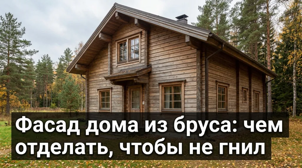 Фасад дома из бруса: чем отделать, чтобы не гнил