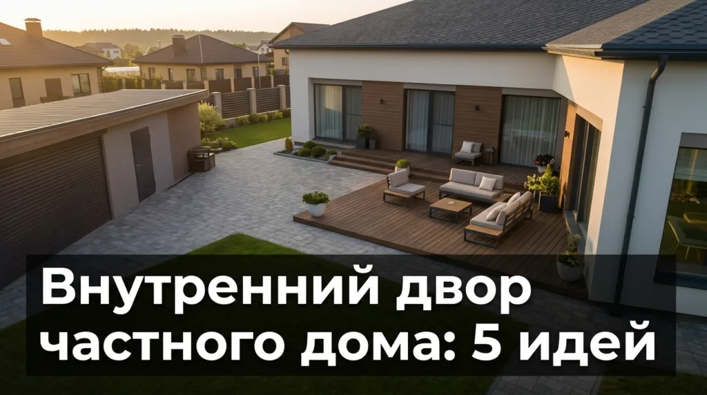 Внутренний двор частного дома: 5 идей оформления